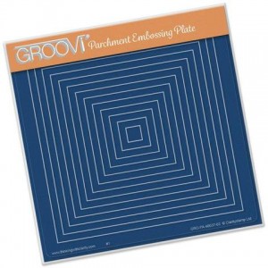 Clarity Groovi - Nested Squares Embossing Plate
