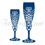 Tattered Lace - Champagne Glasses
