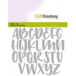 Craft Emotions Die - Alphabet Handlettering Uppercase - small